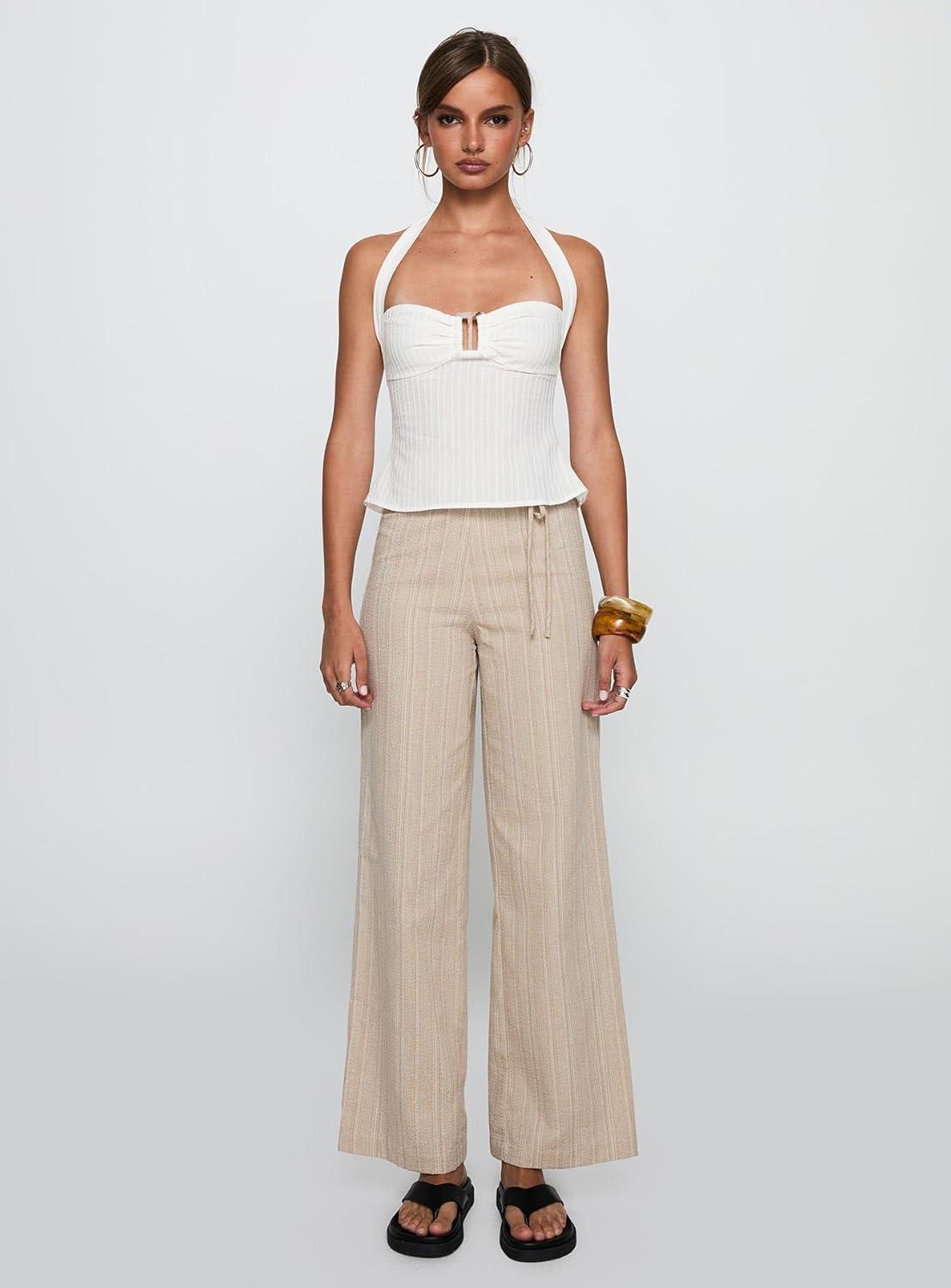 imagePrincess Polly Isabetta White Halter Neck Crop TopWhite