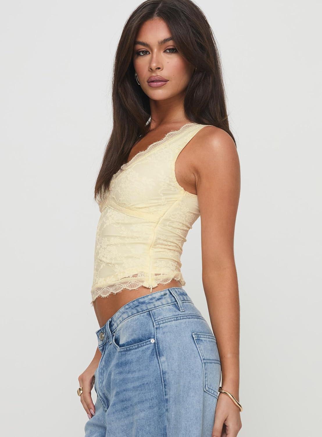 imagePrincess Polly Womens Far Away TopYellow