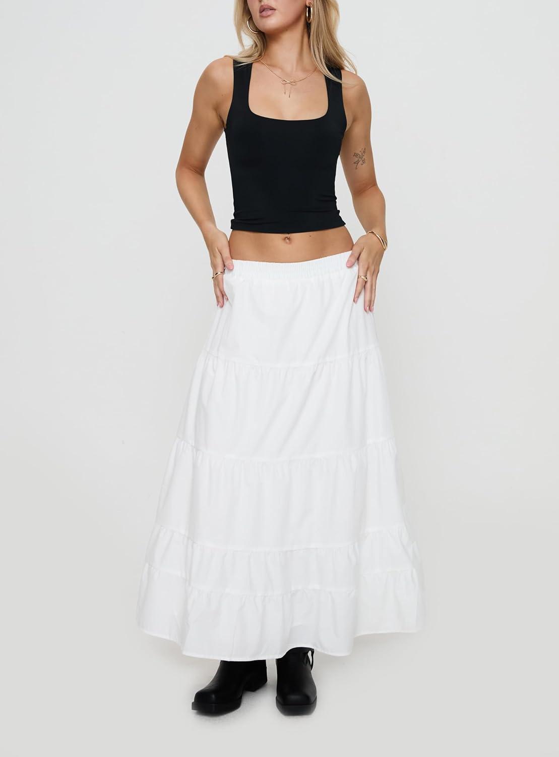 imagePrincess Polly Womens Garden Party Maxi SkirtWhite