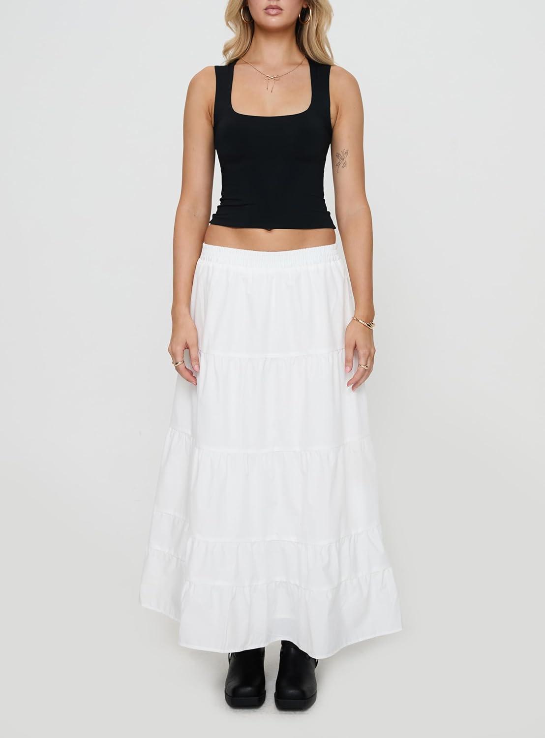 imagePrincess Polly Womens Garden Party Maxi SkirtWhite