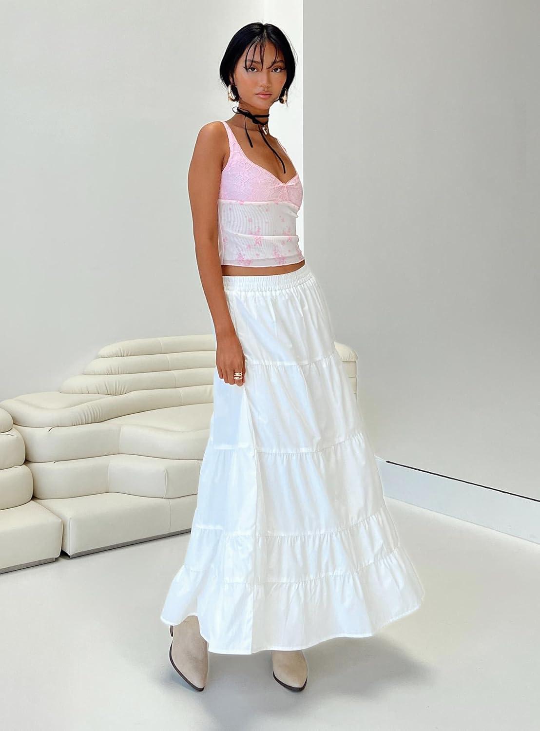 imagePrincess Polly Womens Garden Party Maxi SkirtWhite