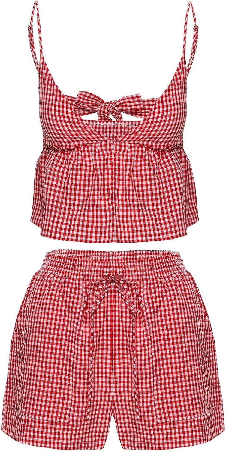 imagePrincess Polly Womens Lille Set Red GinghamRed White