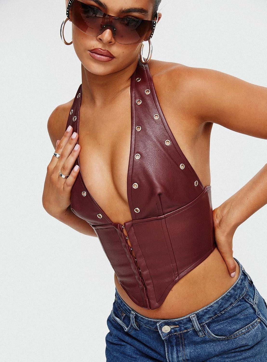 imagePrincess Polly Womens Palladia Pu Jordy CorsetRed