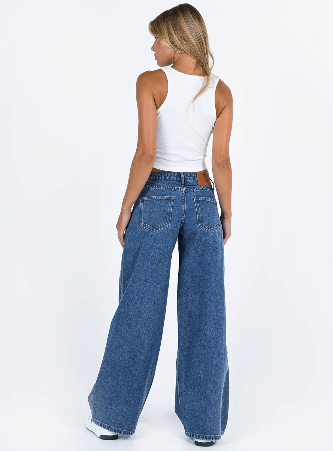 imagePrincess Polly Womens Ramos Low Rise Jeans DenimDark Wash Denim