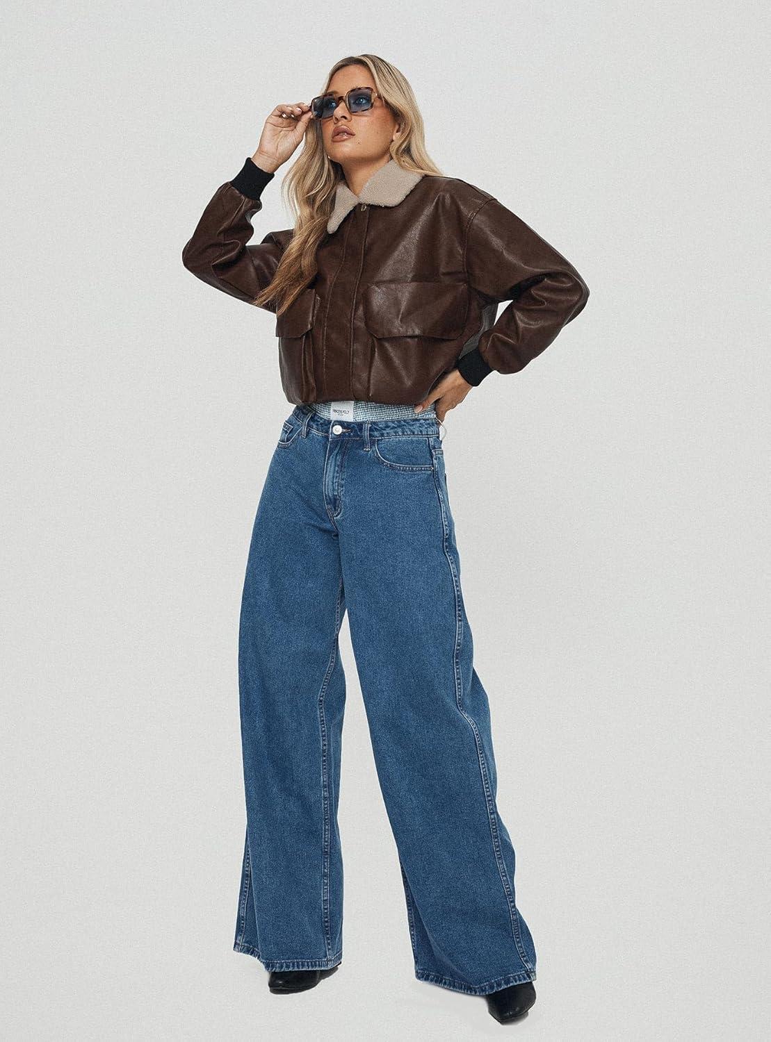 imagePrincess Polly Womens Ramos Low Rise Jeans DenimDark Wash Denim