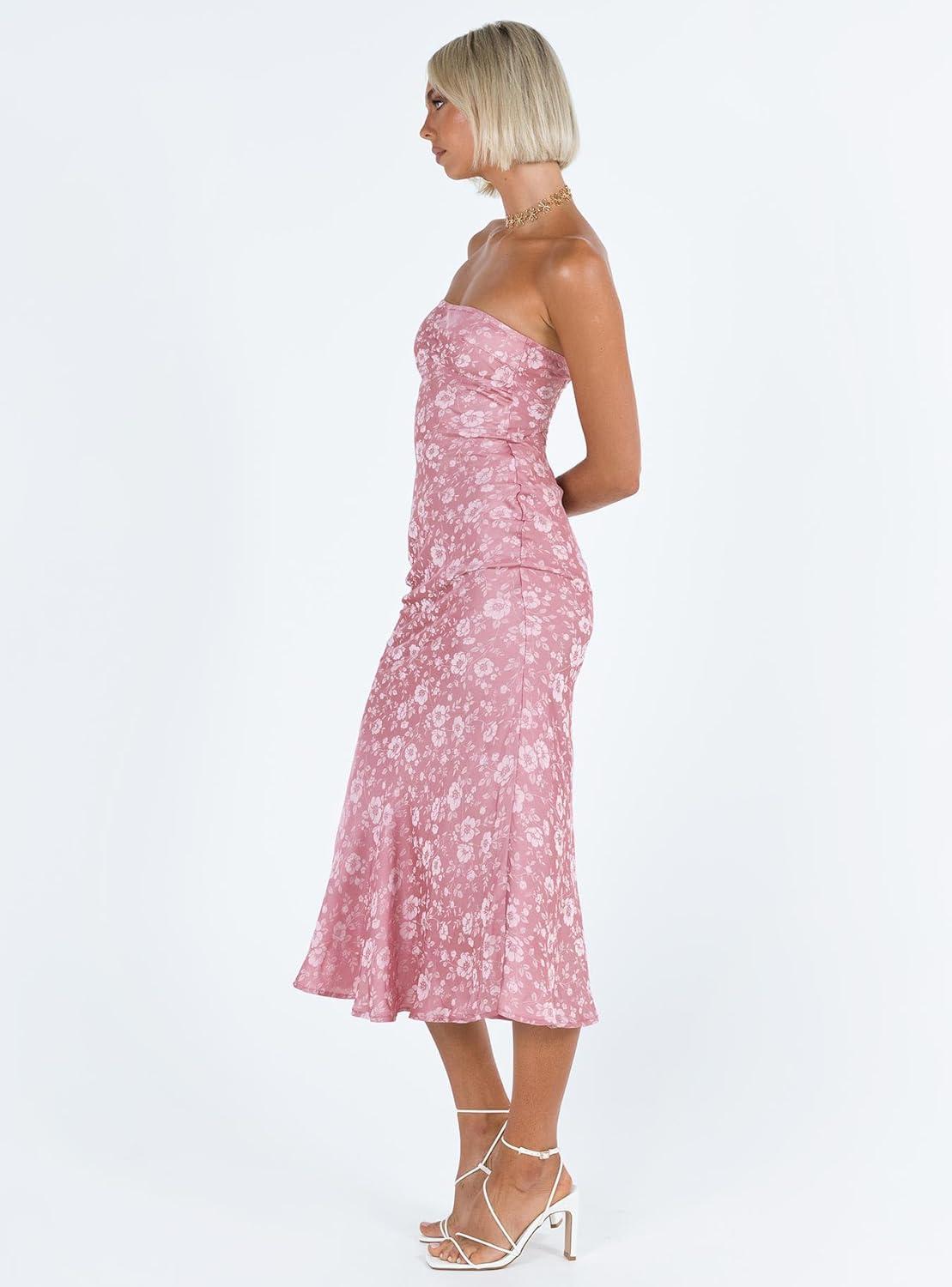 imagePrincess Polly Womens Salvin Strapless Maxi DressPink