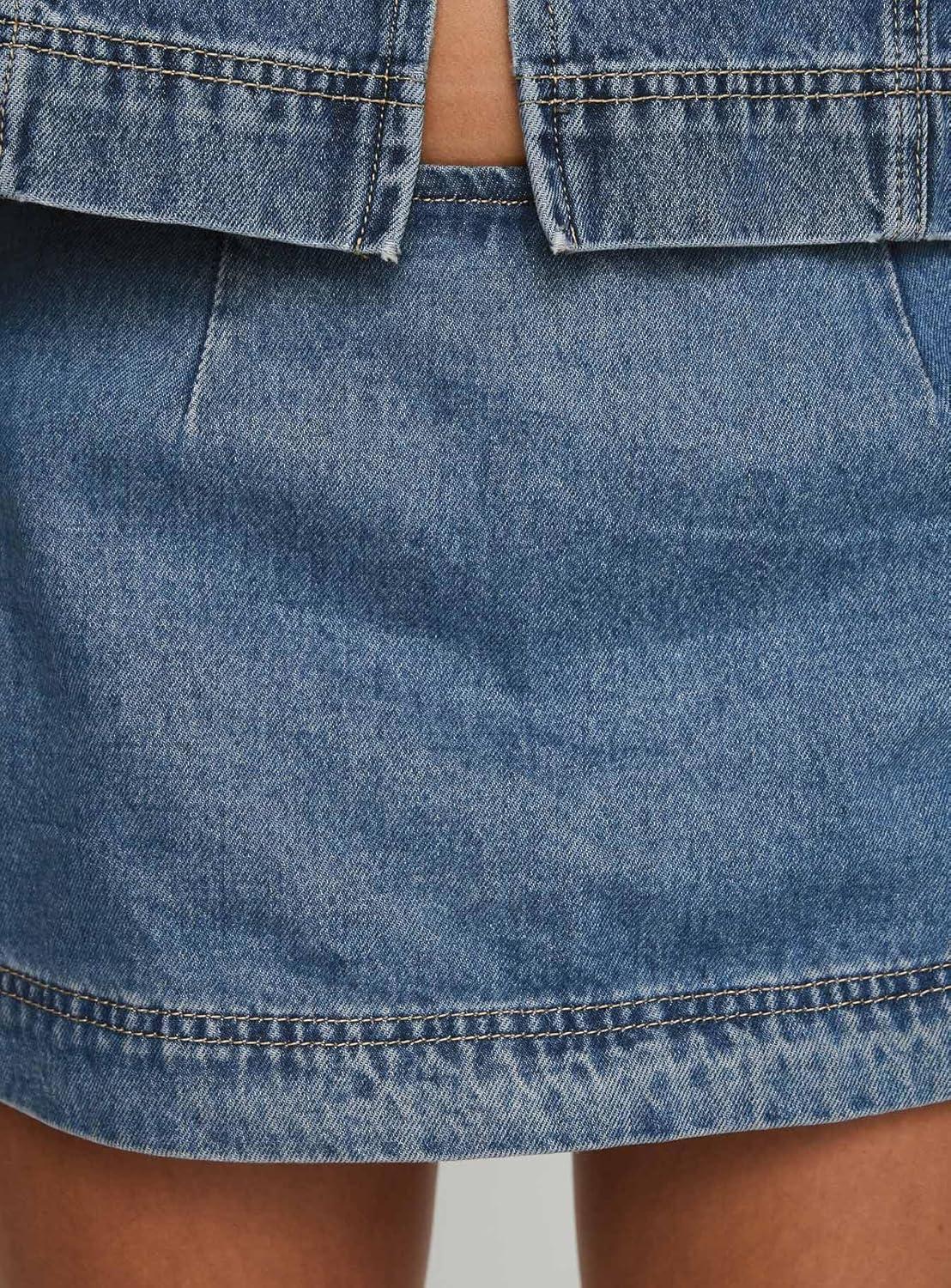 imagePrincess Polly Womens Stefenie Denim Skort Mid WashMid Wash