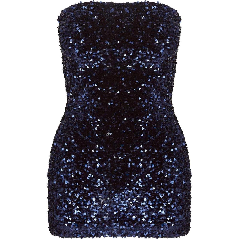 imagePrincess Polly Womens Eldoni Strapless Mini Dress NavyNavy Blue