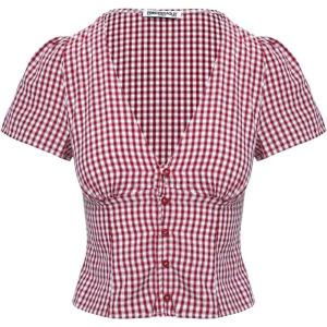 Princess Polly Isolda Top Red Gingham(Red Gingham)