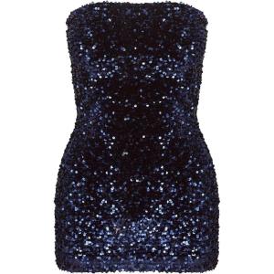 Princess Polly Women’s Eldoni Strapless Mini Dress Navy(Navy Blue)