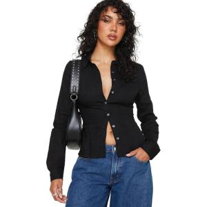 Princess Polly Women’s Fogler Shirt(Black)