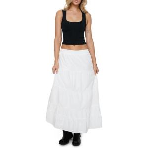 Princess Polly Women’s Garden Party Maxi Skirt(White)