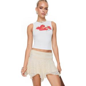 Princess Polly Women’s Lifas Lace Mini Skirt Cream(Cream)