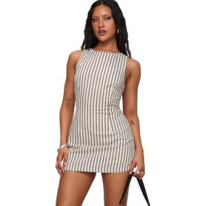Princess Polly Womens Yumiko Romper(Brown Stripe)