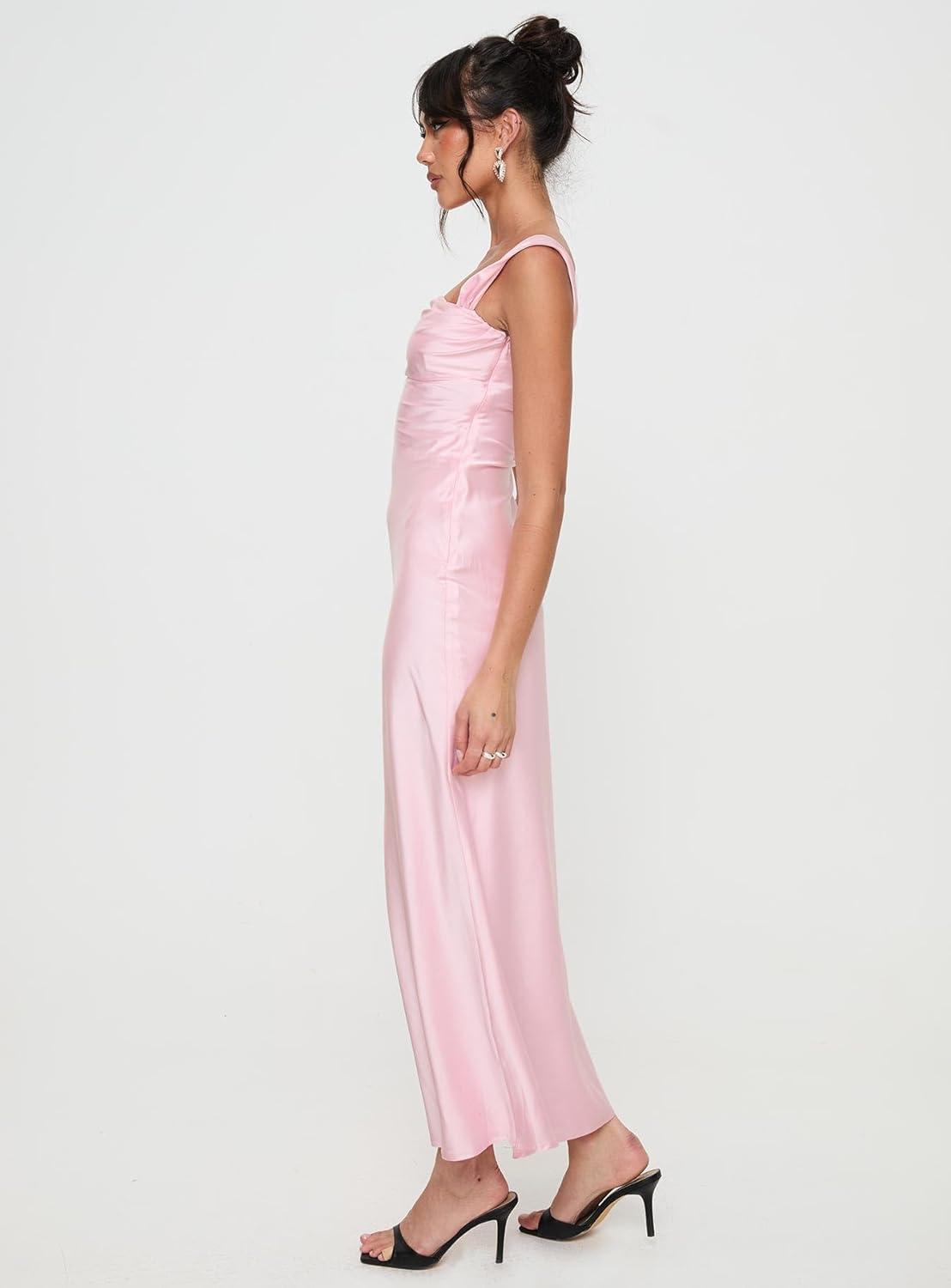 imagePrincess Polly Womens Azura Off the Shoulder Maxi Dress PinkPink