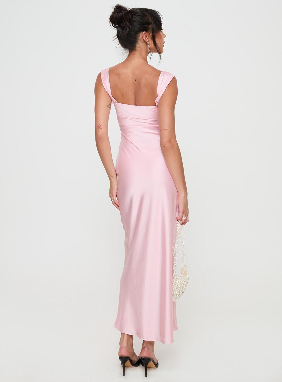 imagePrincess Polly Womens Azura Off the Shoulder Maxi Dress PinkPink