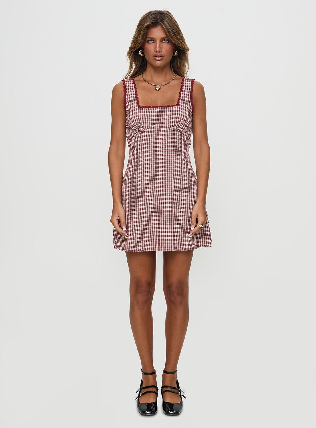 imagePrincess Polly Womens Dasha Mini DressRed Check