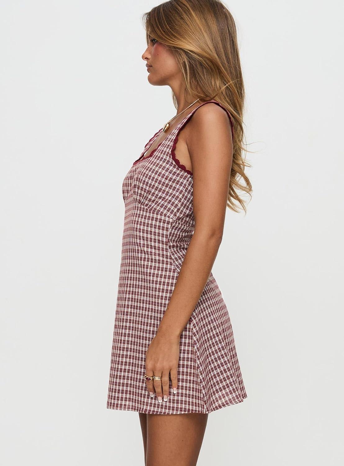 imagePrincess Polly Womens Dasha Mini DressRed Check