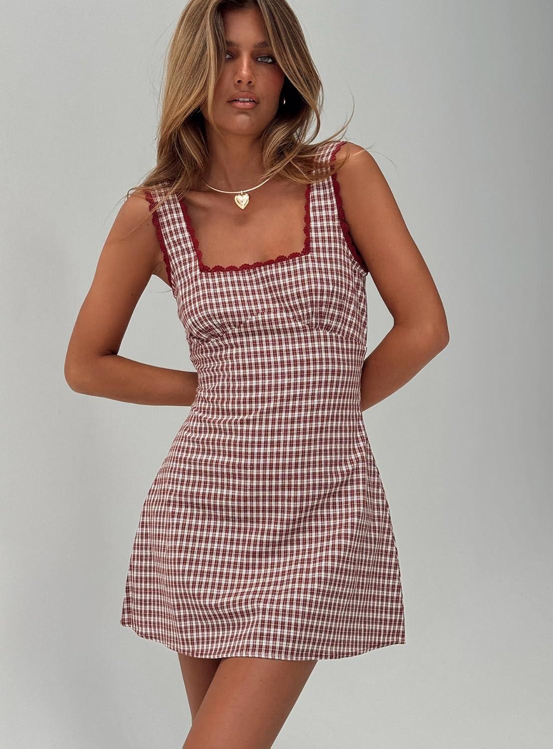 imagePrincess Polly Womens Dasha Mini DressRed Check