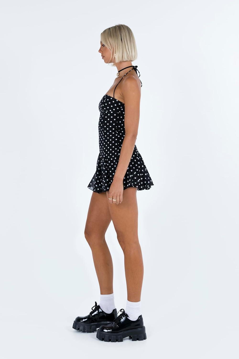 imagePrincess Polly Womens Delamere Mini Dress BlackWhiteBlack White