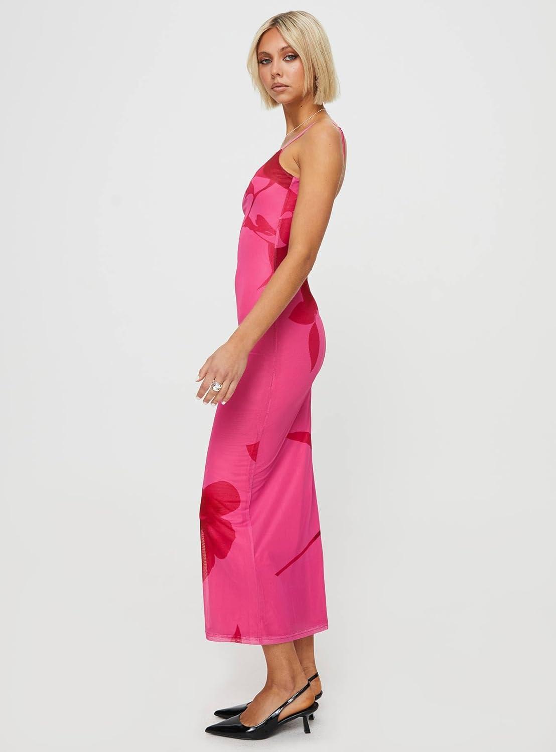 imagePrincess Polly Womens Knox Maxi Dress Hot Pink FloralPink Floral