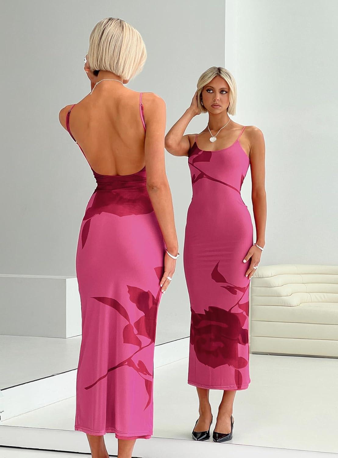 imagePrincess Polly Womens Knox Maxi Dress Hot Pink FloralPink Floral