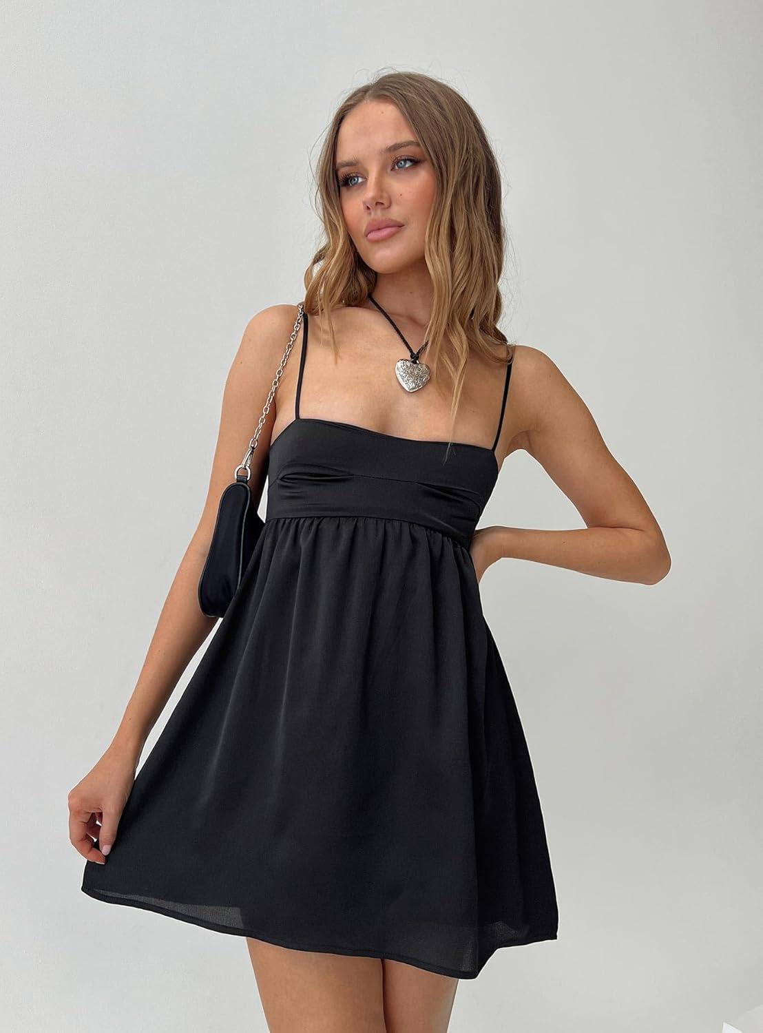 imagePrincess Polly Womens Ortega Mini Dress Lower ImpactBlack