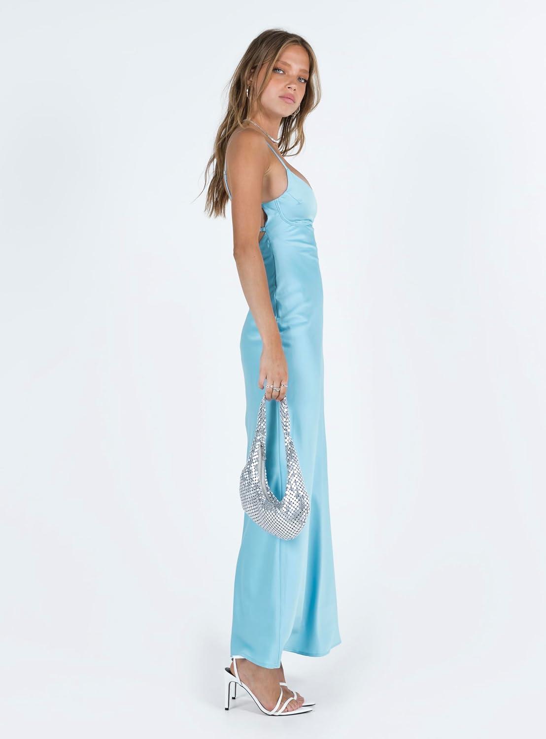 imagePrincess Polly Womens Ravia Maxi Dress BlueNavy