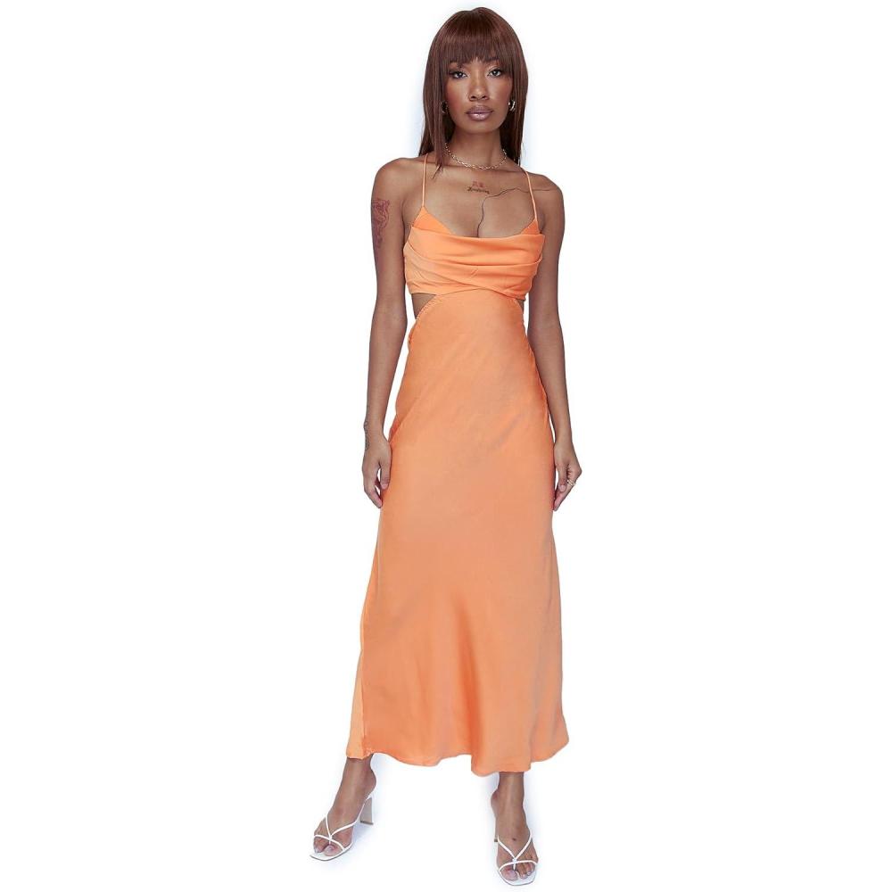 imagePrincess Polly Womens Giselle Midi Dress OrangeOrange