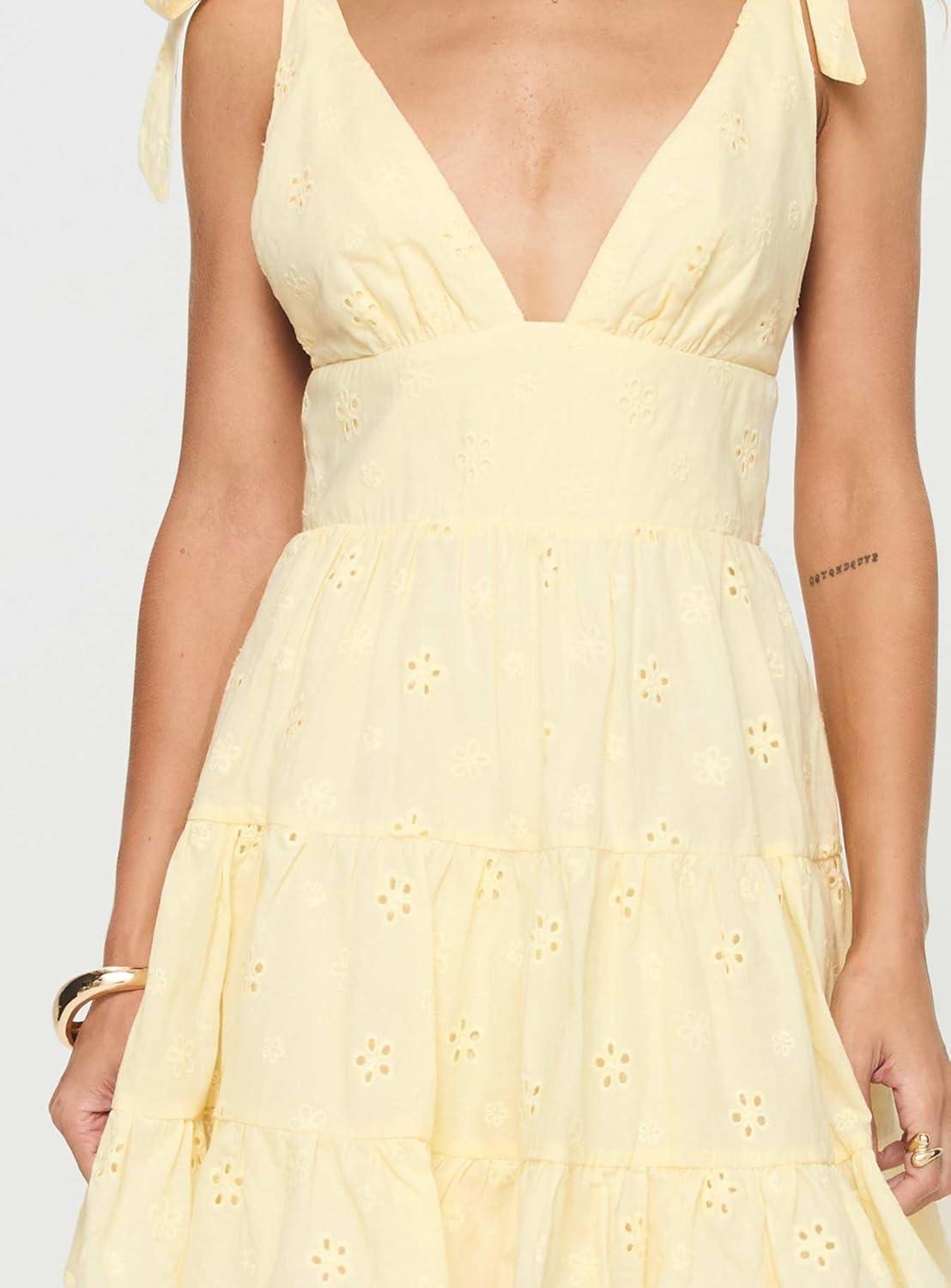 imagePrincess Polly Womens Galvis Mini DressLemon