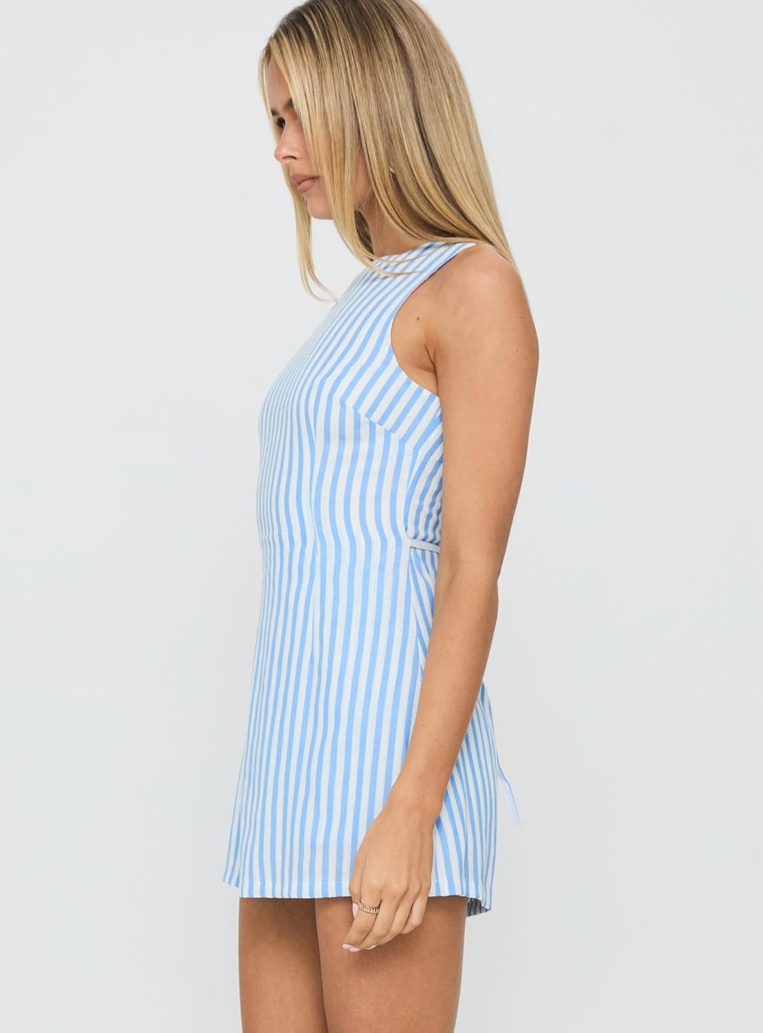 imagePrincess Polly Womens Yumiko RomperBlue Stripe