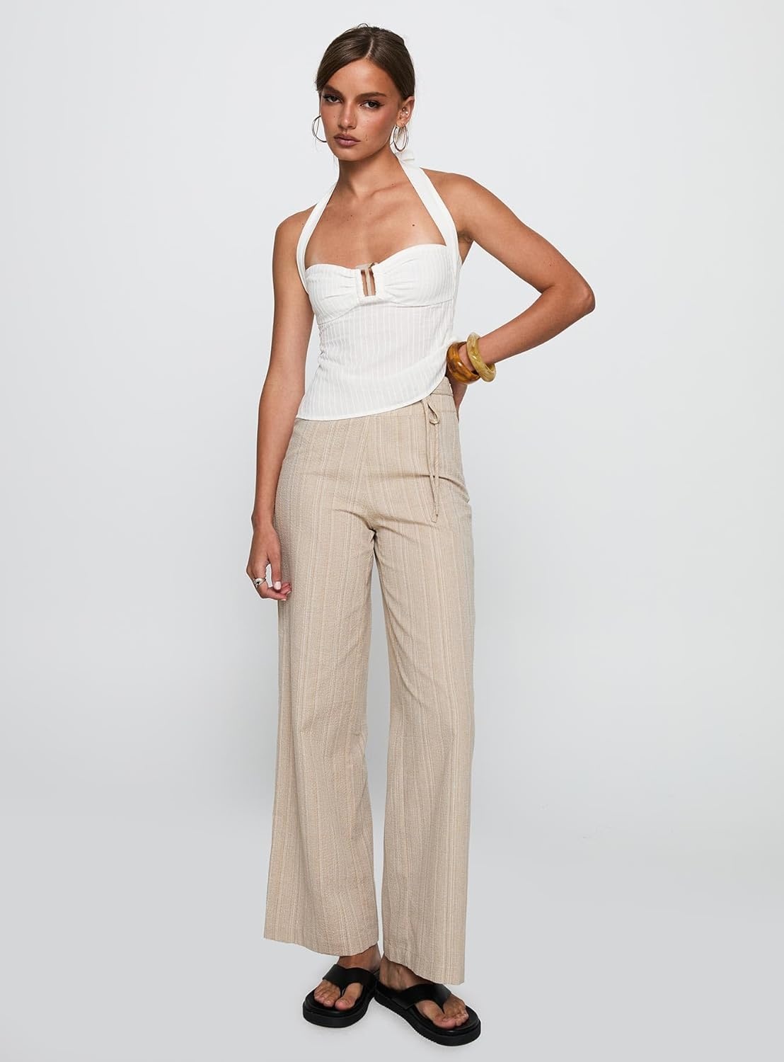 imagePrincess Polly Isabetta Halter Neck Crop TopWhite