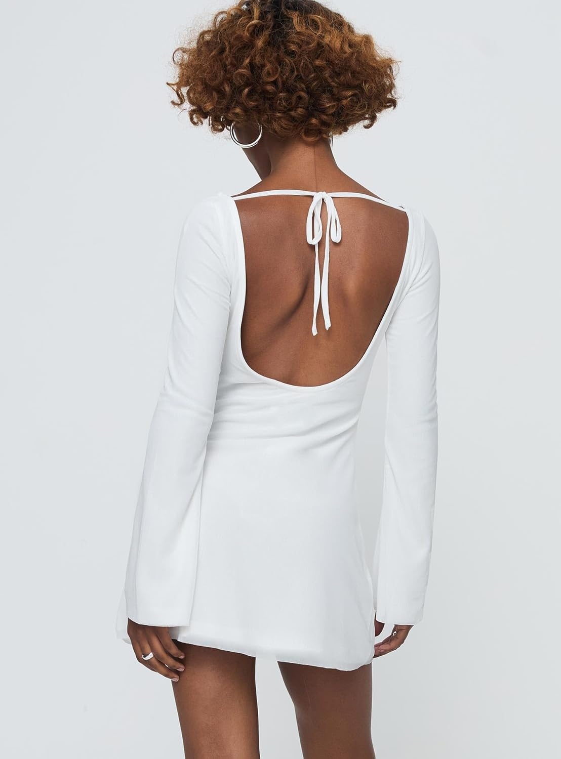 imagePrincess Polly Lukea Long Sleeve Mini DressWhite