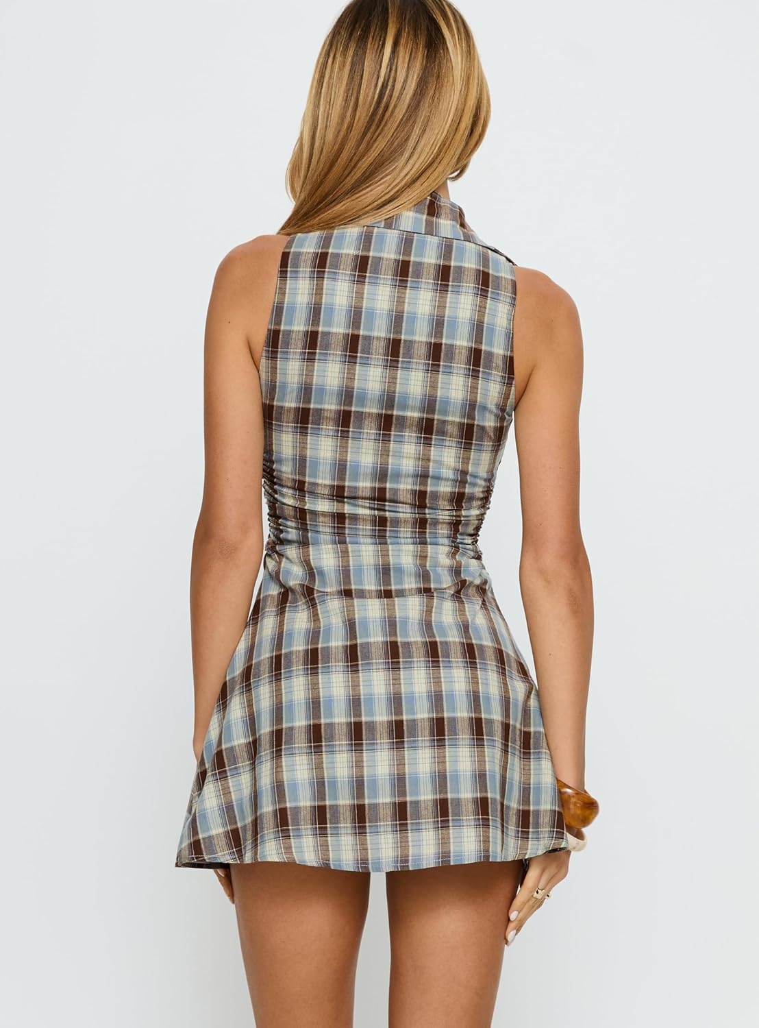 imagePrincess Polly Womens Adalind Shirt Mini DressMulti Check