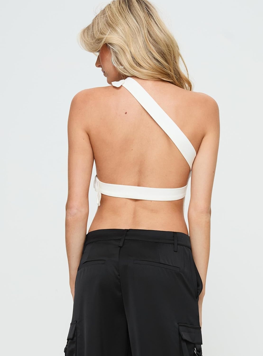 imagePrincess Polly Womens Buckled Down One Shoulder TopWhite