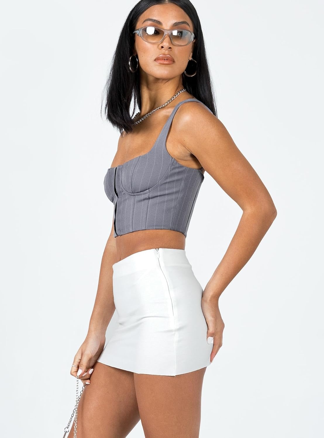 imagePrincess Polly Womens Karley Low Waist Mini SkirtWhite