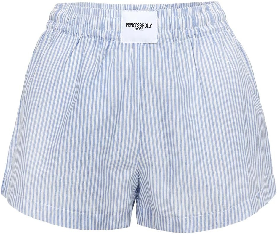 imagePrincess Polly Womens Sincar Boxer Shorts BlueWhite StripeBlue White