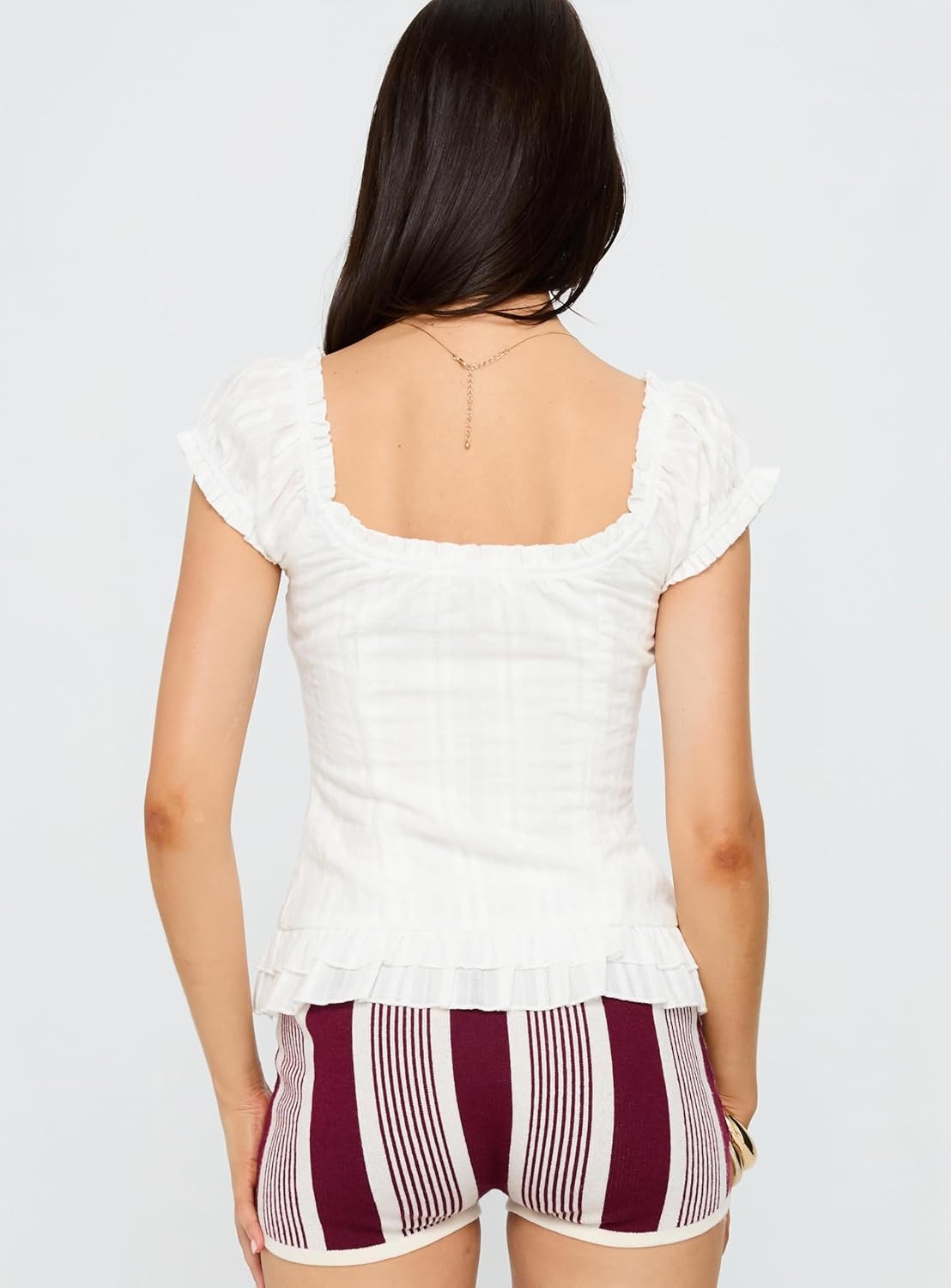 imagePrincess Polly Womens Suiter Frill Detail TopWhite