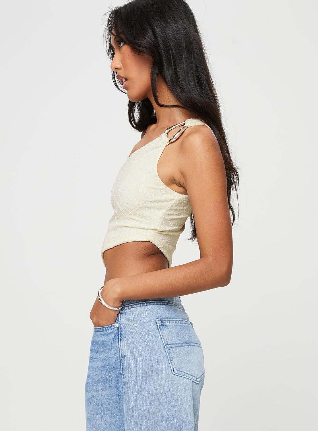 imagePrincess Polly Womens Toomba One Shoulder TopWhite