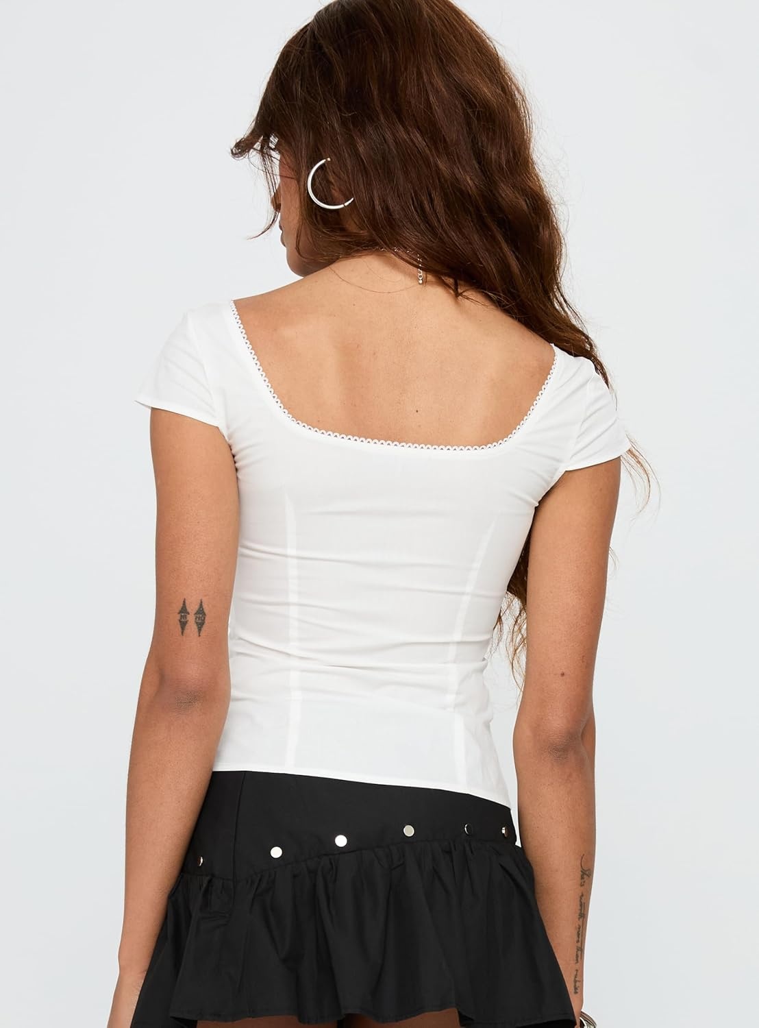 imagePrincess Polly Womens Transcendence Button Up TopWhite