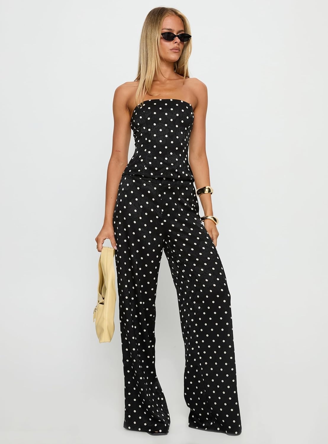 imagePrincess Polly womens Powdered Sugar Strapless SetBlack Polka