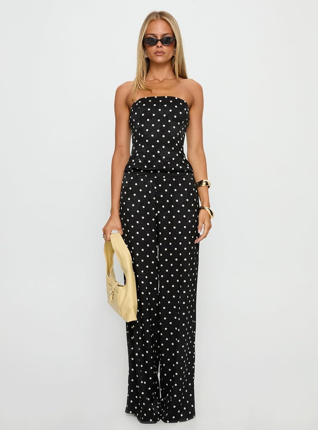 imagePrincess Polly womens Powdered Sugar Strapless SetBlack Polka
