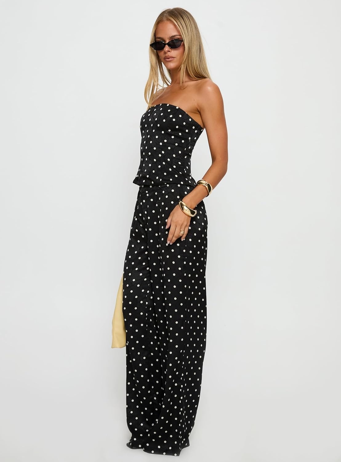 imagePrincess Polly womens Powdered Sugar Strapless SetBlack Polka