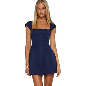 Princess Polly Women’s Mariza Mini Dress Navy(Navy Blue)