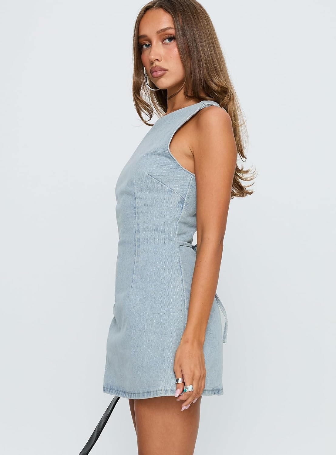 image:imagePrincess Polly Womens Ainsleigh Shift Denim PlaysuitLight Wash