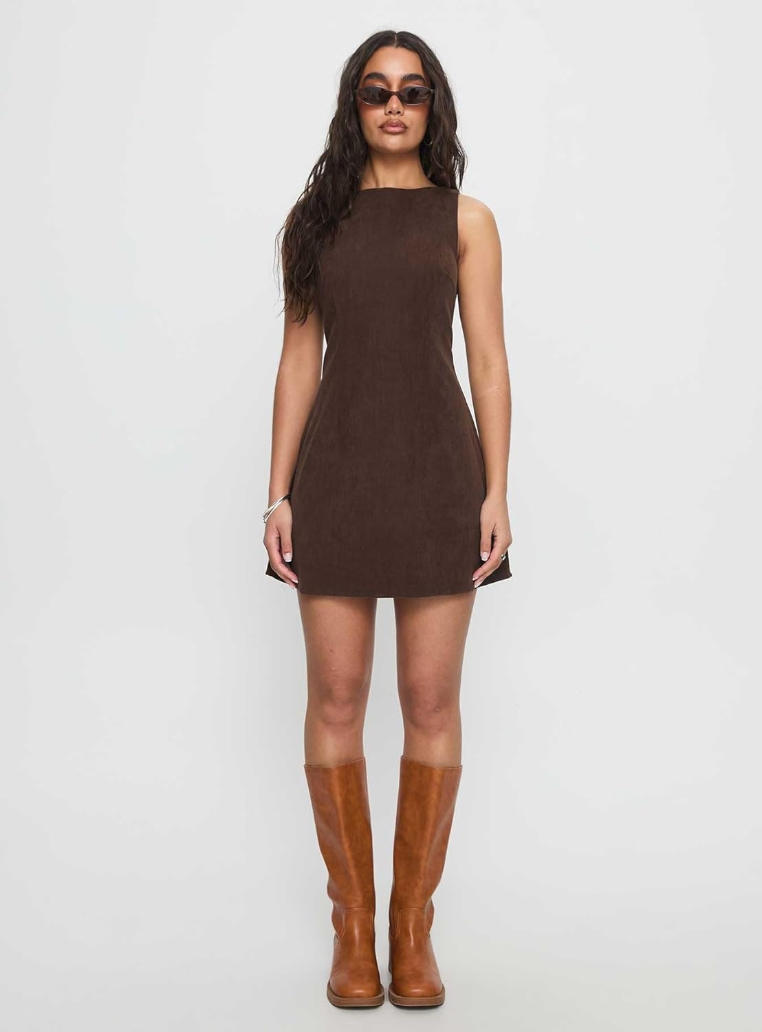 image:imagePrincess Polly Womens Alfalfa Corduroy Mini DressChocolate