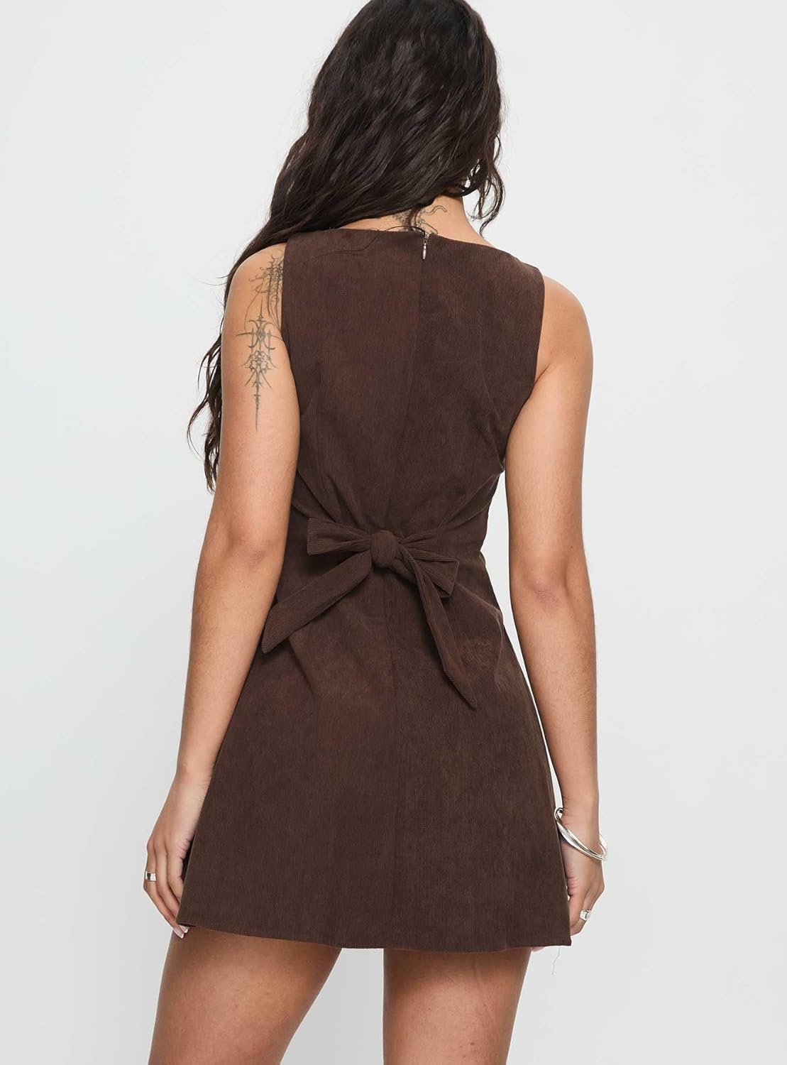 image:imagePrincess Polly Womens Alfalfa Corduroy Mini DressChocolate
