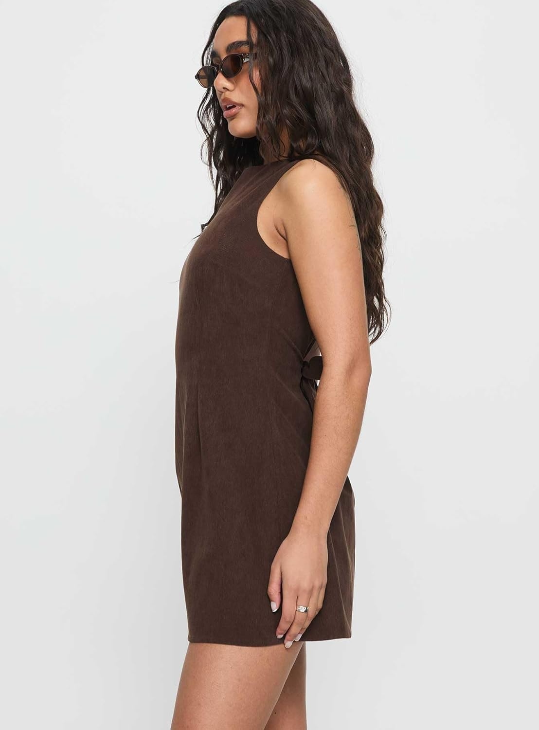image:imagePrincess Polly Womens Alfalfa Corduroy Mini DressChocolate