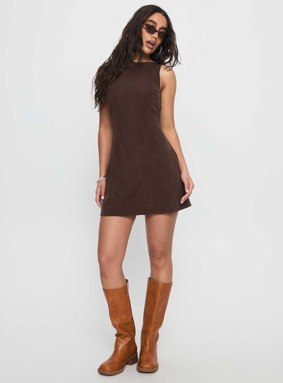 image:imagePrincess Polly Womens Alfalfa Corduroy Mini DressChocolate
