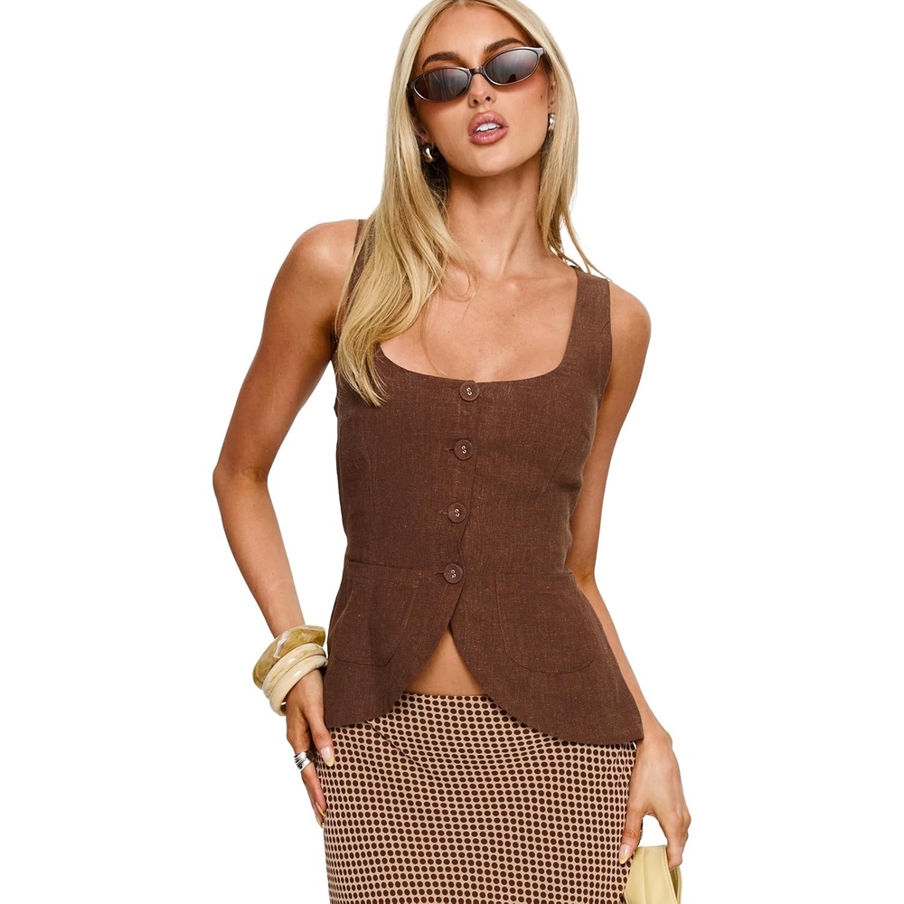 image:imagePrincess Polly Womens Spirito Vest TopBrown